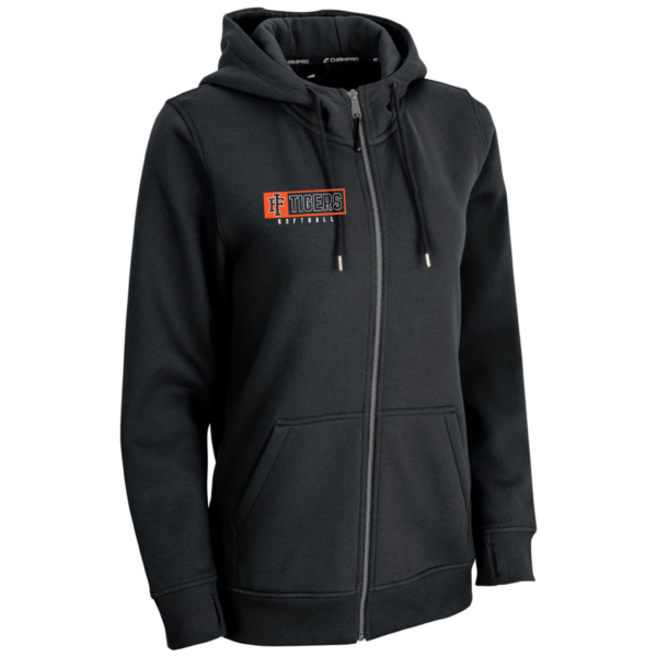 Premium Zip Up Hoodie Ladies Cut 60/40 Blend Custom Sports Wear Pro