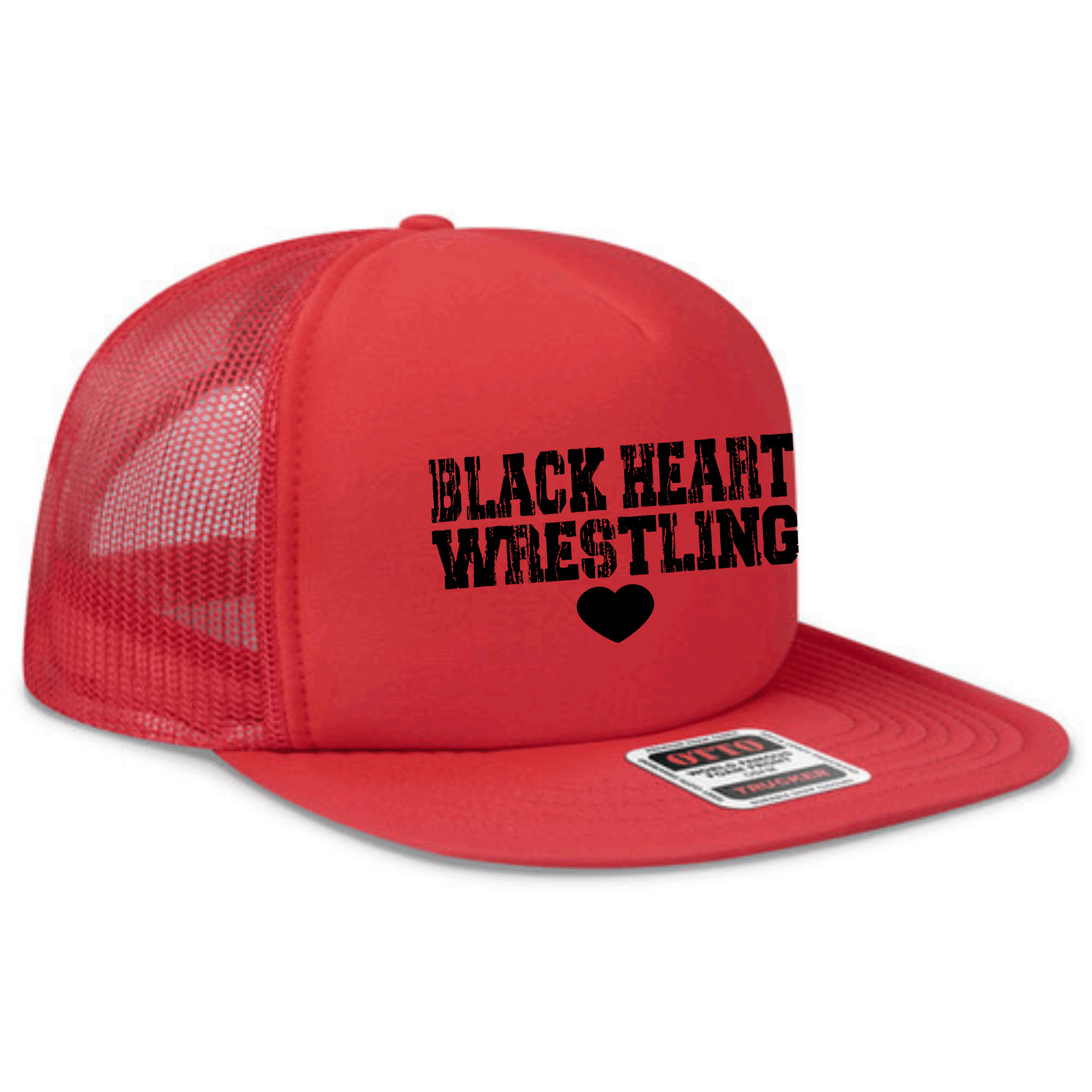 PRINTED Foam Front 5 Panel High Crown Mesh Back Trucker Snapback Hat